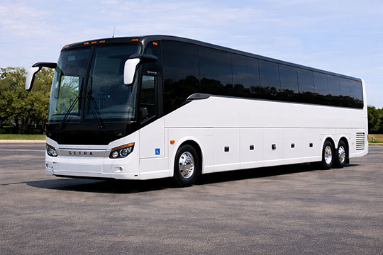 56-passenger charter bus rental Culpeper TX